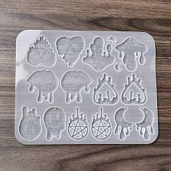 DIY Halloween Theme Pendant Silicone Molds&nbsp;DIY-I102-05