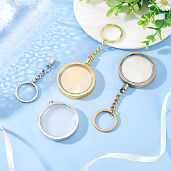 3pcs 3 colors Commemorative Coin Acrylic Pendant Keychain Sets&nbsp;KEYC-FG0001-09A