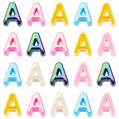 20Pcs UV Plating Opaque Acrylic European Beads&nbsp;OACR-TADJ0001-16A