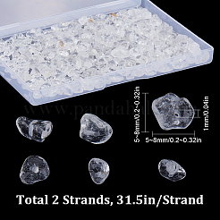 2 Strands Natural Quartz Crystal Chip Beads Strands&nbsp;G-SC0002-49