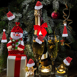Mini Cloth Christmas Hat&nbsp;AJEW-WH0001-70