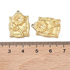 Embossed 304 Stainless Steel Pendants&nbsp;STAS-F342-03C-G