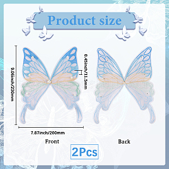 Ppolyester & Resin Thread Iron on/Sew On Patches&nbsp;PATC-WH20007-06B