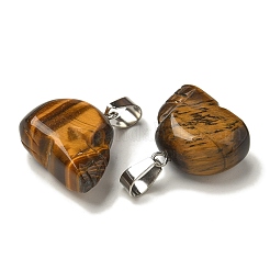 Natural Tiger Eye Pendants&nbsp;G-Z067-02P-13