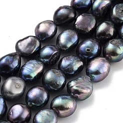Dyed Natural Cultured Freshwater Pearl Beads Strands&nbsp;PEAR-P062-36C