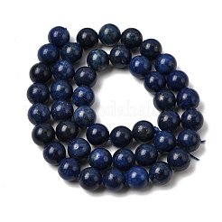 Dyed Round Natural Lapis Lazuli Beads Strands&nbsp;G-K081-8mm