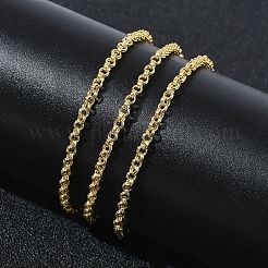 2MM Brass Double Link Chain Necklaces for Women&nbsp;KK-CBA2293-18G