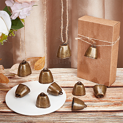 Tibetan Style Iron Bell Pendants&nbsp;LS-FIND-WH0034-22AB