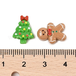 Christmas Theme Opaque Resin Cabochons&nbsp;CRES-M037-13