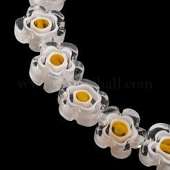 Handmade Millefiori Lampwork Beads Strands&nbsp;X-LAMP-G164-03O
