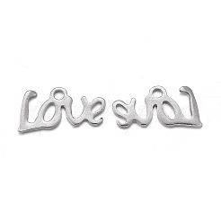 Non-Tarnish Valentine's Day 201 Stainless Steel Charms&nbsp;STAS-F255-015P