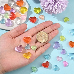 50Pcs 2 Styles Transparent Resin Cabochons&nbsp;CRES-YW0002-38