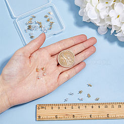 40Pcs 4 Style Brass Cup Peg Bails&nbsp;KK-HY0001-93