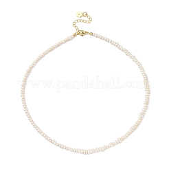 Natural Cultured Freshwater Pearl Rondelle Beaded Necklaces for Women&nbsp;NJEW-JN05435