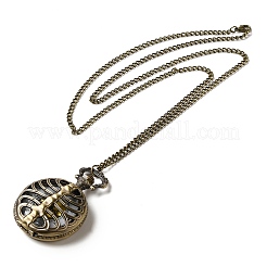 Alloy Glass Pendant Pocket Necklace&nbsp;WACH-S002-15AB