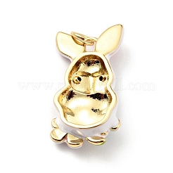 Rack Plating Brass Micro Pave Cubic Zirconia Pendants&nbsp;ZIRC-C037-03G