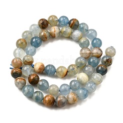 Natural Blue Calcite Beads Strands&nbsp;G-H312-C02-8mm