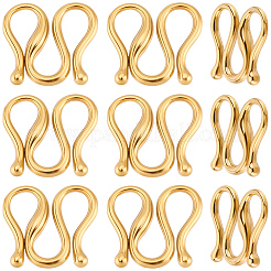 30Pcs 304 Stainless Steel S-Hook Clasps&nbsp;STAS-BBC0009-46
