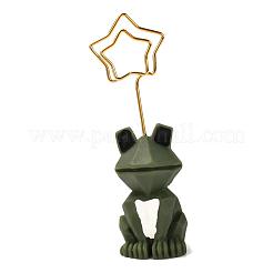 Frog Metal Name Card Holder&nbsp;AJEW-G029-03