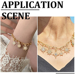 10Pcs 5 Styles Brass Micro Pave Clear Cubic Zirconia Pendants&nbsp;KK-BBC0028-74