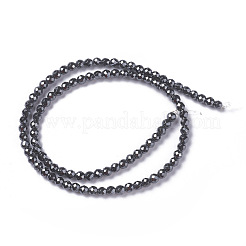 Non-magnetic Synthetic Hematite Beads Strands&nbsp;G-F596-19-4mm
