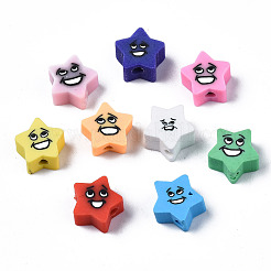 Handmade Polymer Clay Beads&nbsp;X-CLAY-N008-028