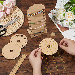 1 Set 5Pcs Wooden Bracelets Knitting Loom Boards&nbsp;TOOL-BC0002-97