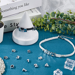 60Pcs 10 Styles Alloy Slide Charms&nbsp;FIND-SC0015-84