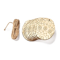 DIY Crafts Easter Egg Shape Cutouts Pendants&nbsp;AJEW-FP0001-03