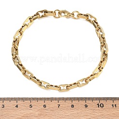 5MM 304 Stainless Steel Oval Link Chain Bracelets&nbsp;SA-CBA2696-08G