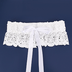 Polyester Bowknot Wide Elastic Corset Belts&nbsp;AJEW-WH0248-31A