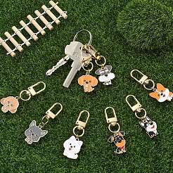 8Pcs Alloy Enamel Pendant Decorations&nbsp;HJEW-YW00420