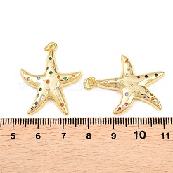 Brass Micro Pave Cubic Zirconia Pendants&nbsp;KK-C162-057G-02