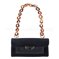1Pc Twisted Oval Resin Handbag Chain Straps with Aluminum Findings&nbsp;FIND-LP0004-91
