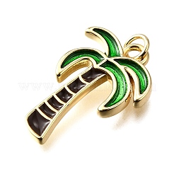 Brass Enamel Pendants&nbsp;KK-B136-06G-01