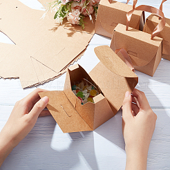 Foldable Kraft Paper Candy Gift Box&nbsp;LS-CON-WH0094-24B