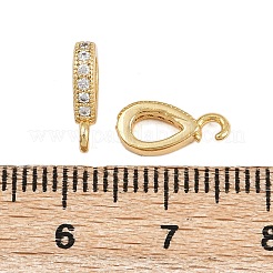 Brass Micro Pave Cubic Zirconia Pendants&nbsp;KK-A269-08G