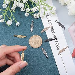 8Pcs 4 Colors 304 Stainless Steel Pendants&nbsp;STAS-UN0021-06