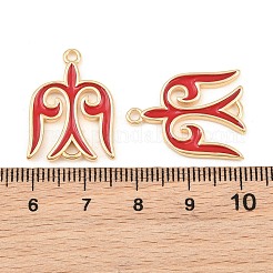 Brass Enamel Connector Charms&nbsp;KK-CBA6818-01G-01
