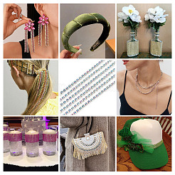 5 Yards Alloy Glass Rhinestone Cup Chains&nbsp;AJEW-TA0002-49D