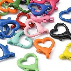 20Pcs Spray Painted Alloy Lobster Claw Clasps&nbsp;FIND-YW0001-73