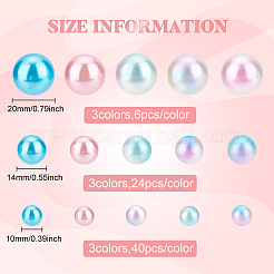 ABS Plastic & Plastic Imitation Pearl Beads&nbsp;KY-BC0001-33