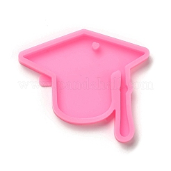 Graduation Season Theme Silicone Keychain Pendant Molds&nbsp;LS-AJEW-M221-04A