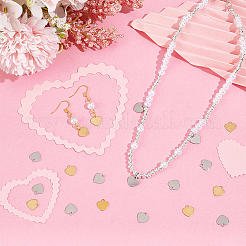 100Pcs 2 Colors 201 Stainless Steel Charms&nbsp;STAS-UN0052-17