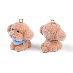 Flocky Resin Pendants&nbsp;FIND-A052-06A