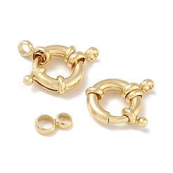 Brass Spring Ring Clasps&nbsp;KK-CBAD851-02G-03