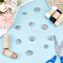 20Pcs 4 Styles Alloy Shank Buttons&nbsp;BUTT-DR0001-05AS