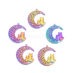 Ion Plating(IP) 201 Stainless Steel Pendants&nbsp;STAS-N098-093M