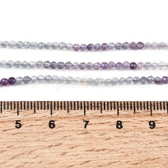 Natural Purple Fluorite Beads Strands&nbsp;G-P603-C-2mm-07