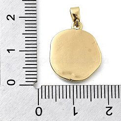 Brass Enamel Pendants&nbsp;KK-P336-41G-01